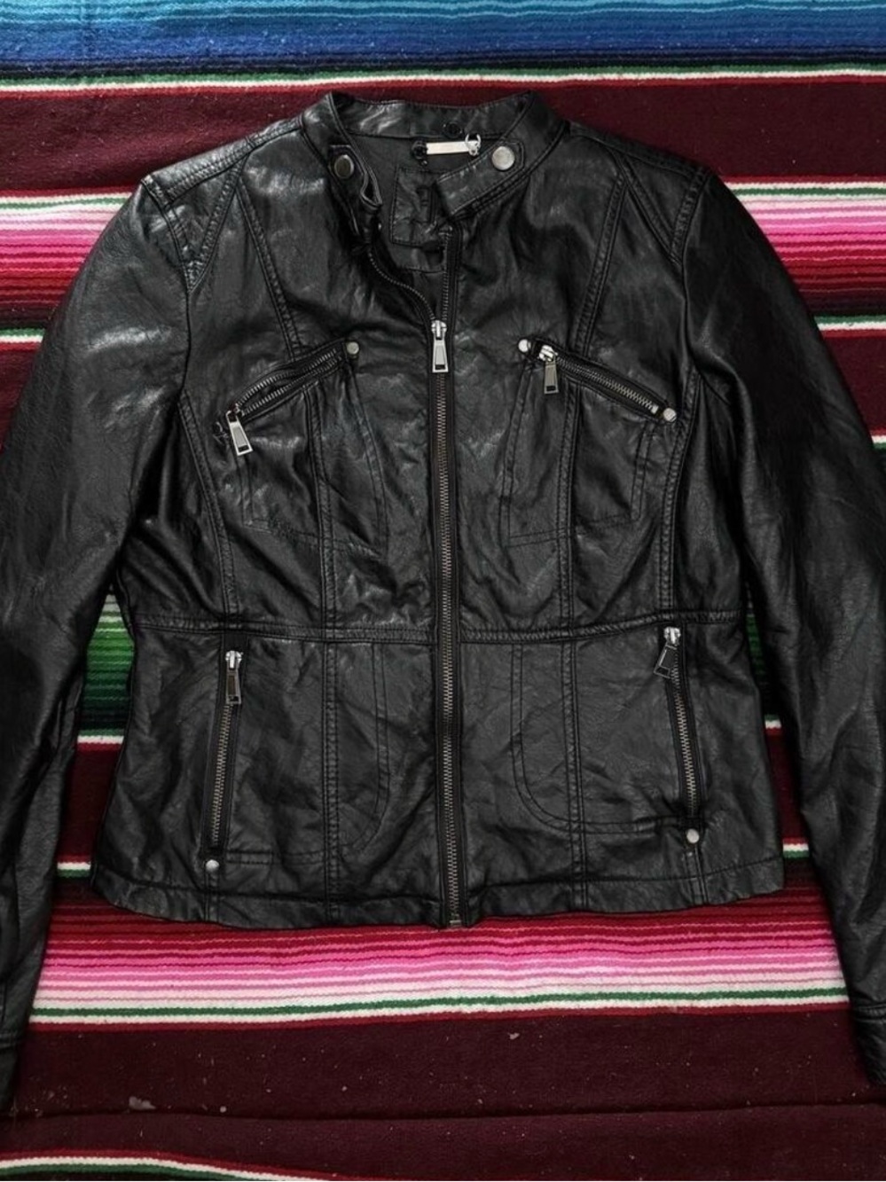 J2 Black Faux Leather Jacket